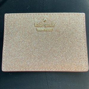Gold Sparkly! Kate Spade Credit Card Holder